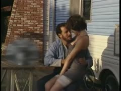 Naughty Dark Brown, satisfied with the man's tongue, gets her unshaven poontang.